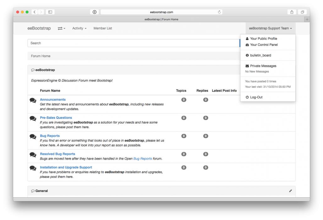 eeBootstrap Forum Home Logged