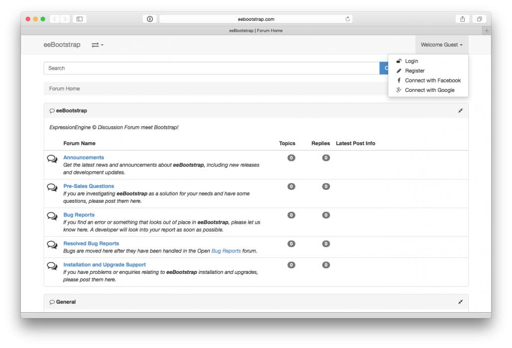 eeBootstrap Forum Home