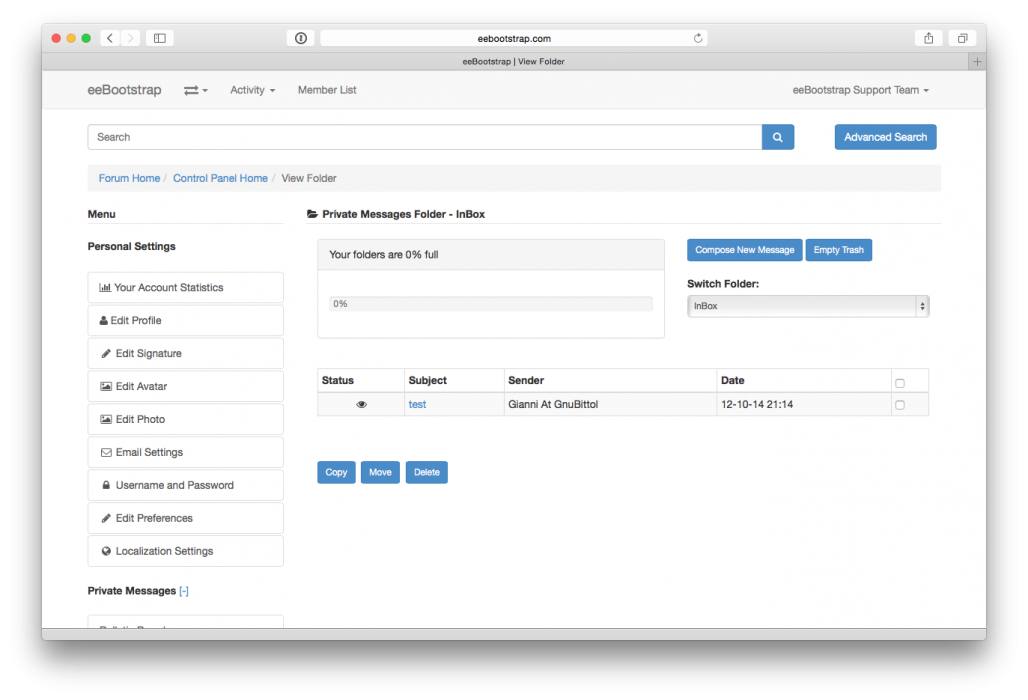 eeBootstrap View Folder